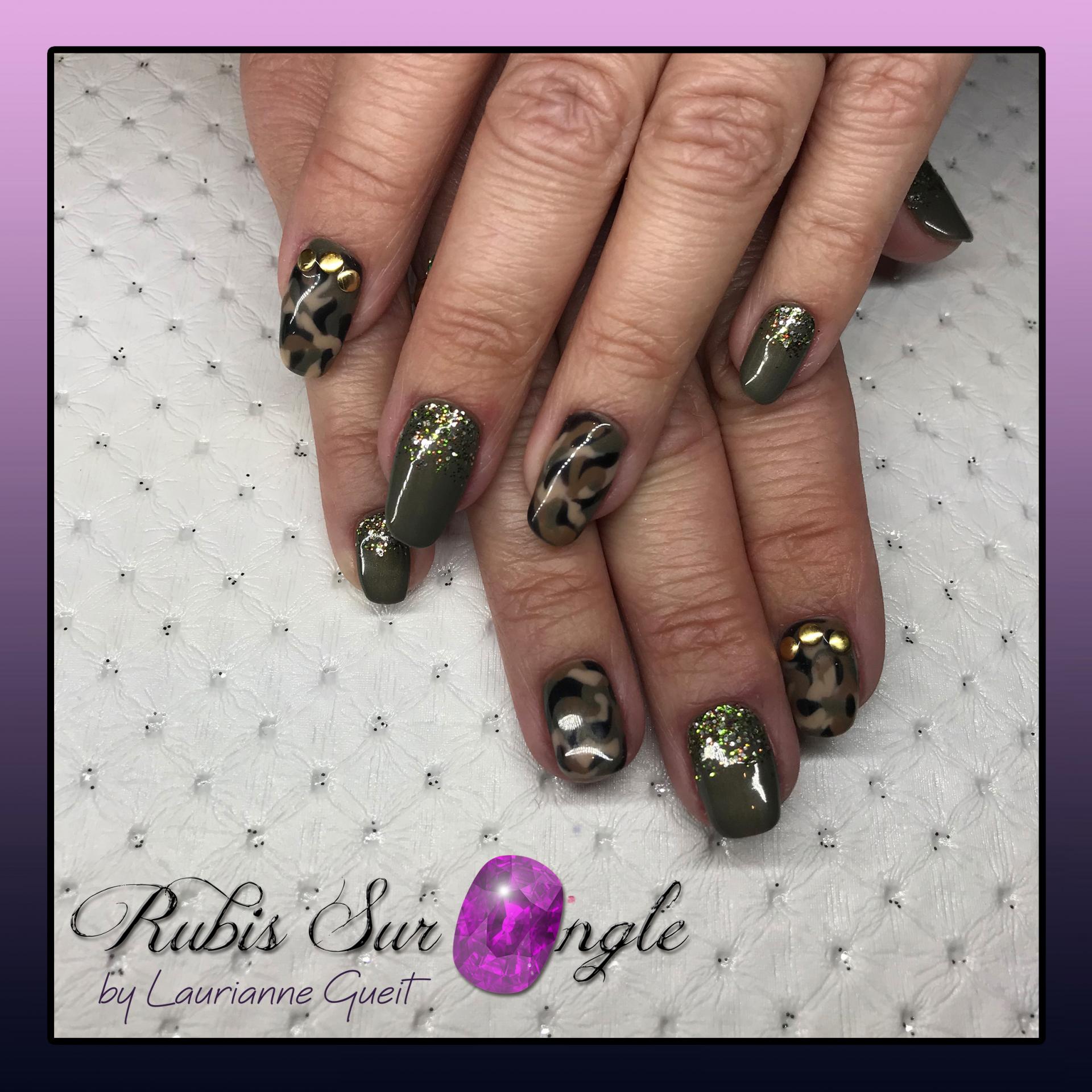 Rubis Sur Ongle Manucure Camouflage