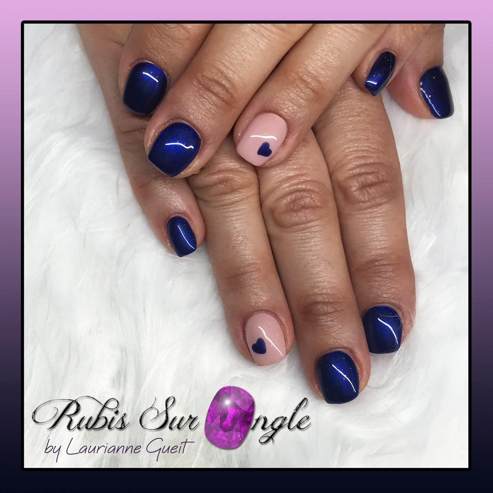 Rubis Sur Ongle Manucure Nail Art coeur